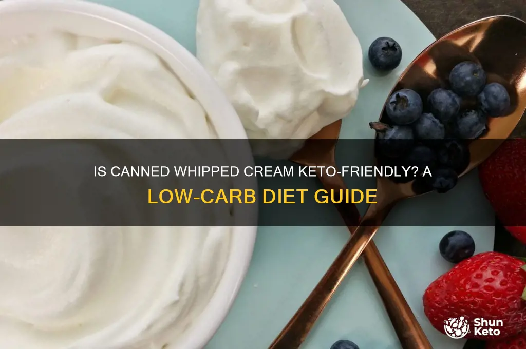 how is whipped cream in a can keto
