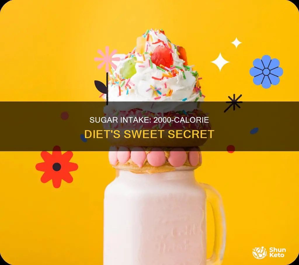 how kany grams of sugar in a 2000 calorie diet