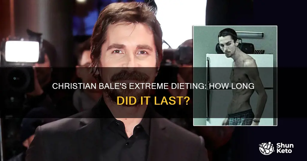 how long did christian bale diet for