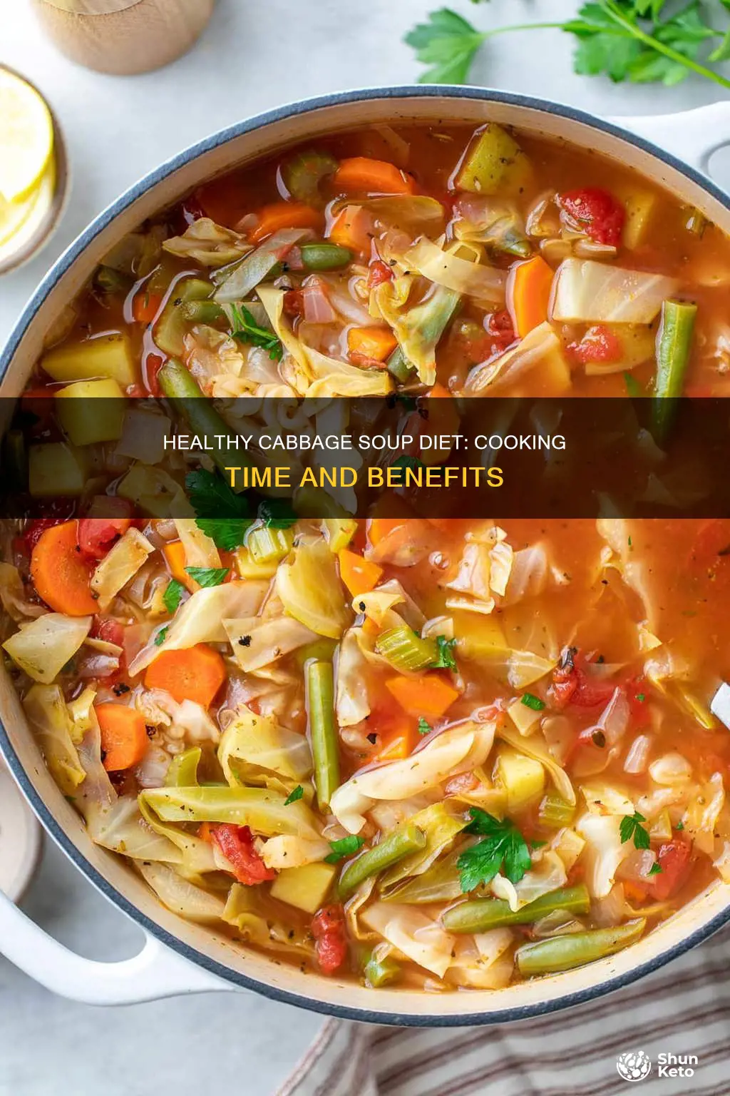 how long do you cook cabbage soup diet