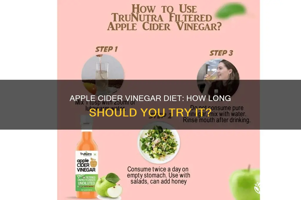 how long do you do the apple cider vinegar diet
