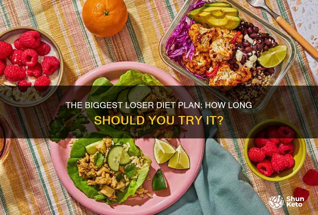 how long do you do the biggest loser diet plan