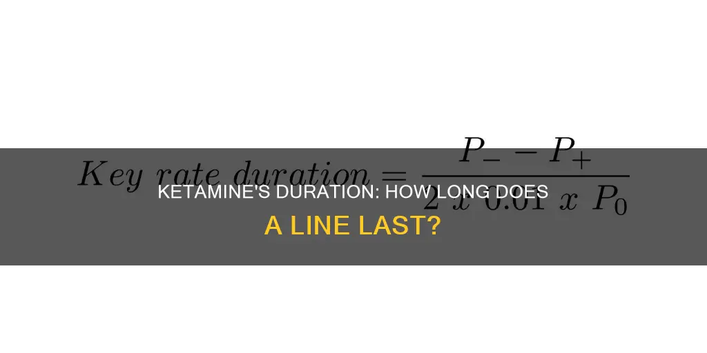 how long does a line of ket last