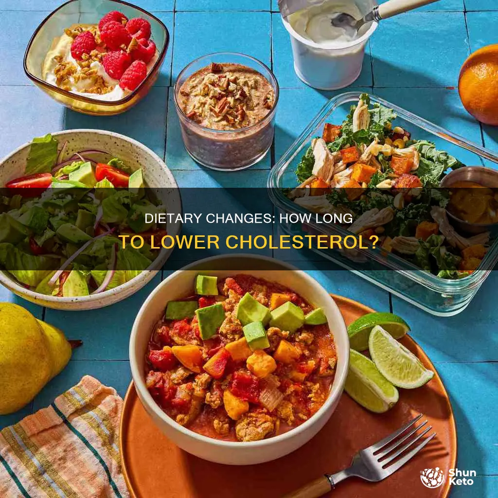 how long does it take to change chloesteral through diet