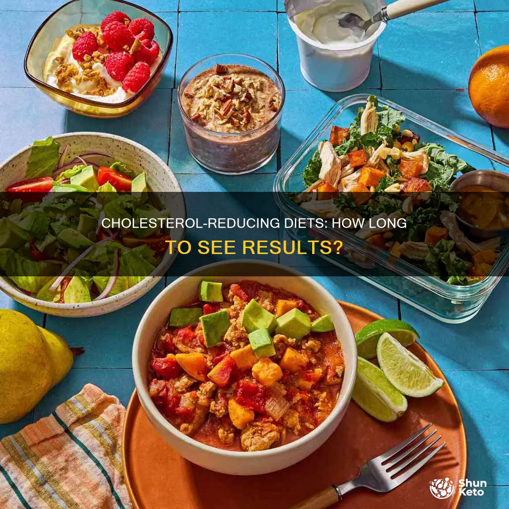 how long does it take to reduce cholesterol throu diet