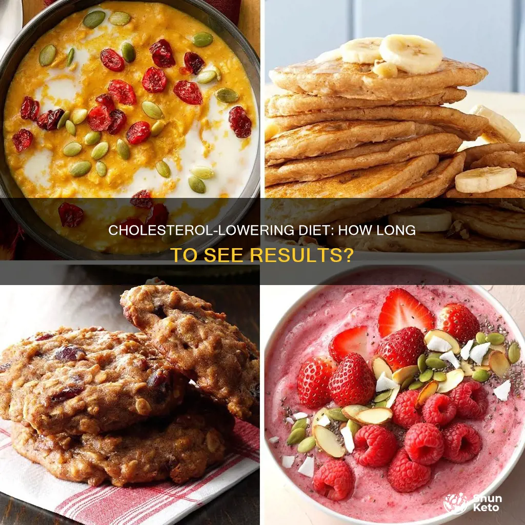 how long for diet to reduce cholesterol