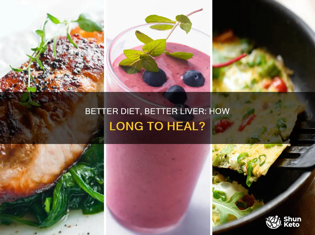 how long for improved diet to improve fatty liver