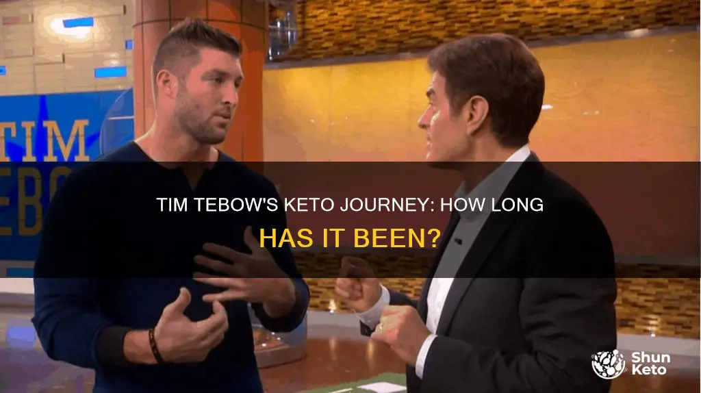 how long has tim tebow been keto