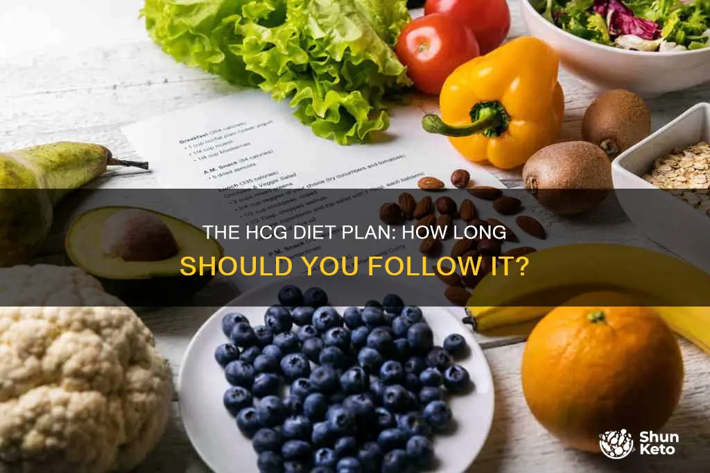 how long is the hcg diet plan