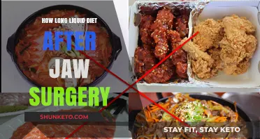 Liquid Diet Duration Post-Jaw Surgery
