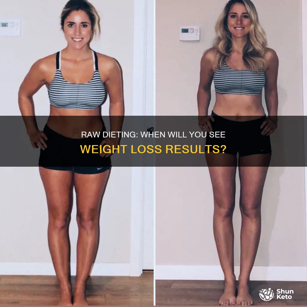 how long on a raw diet before weightloss
