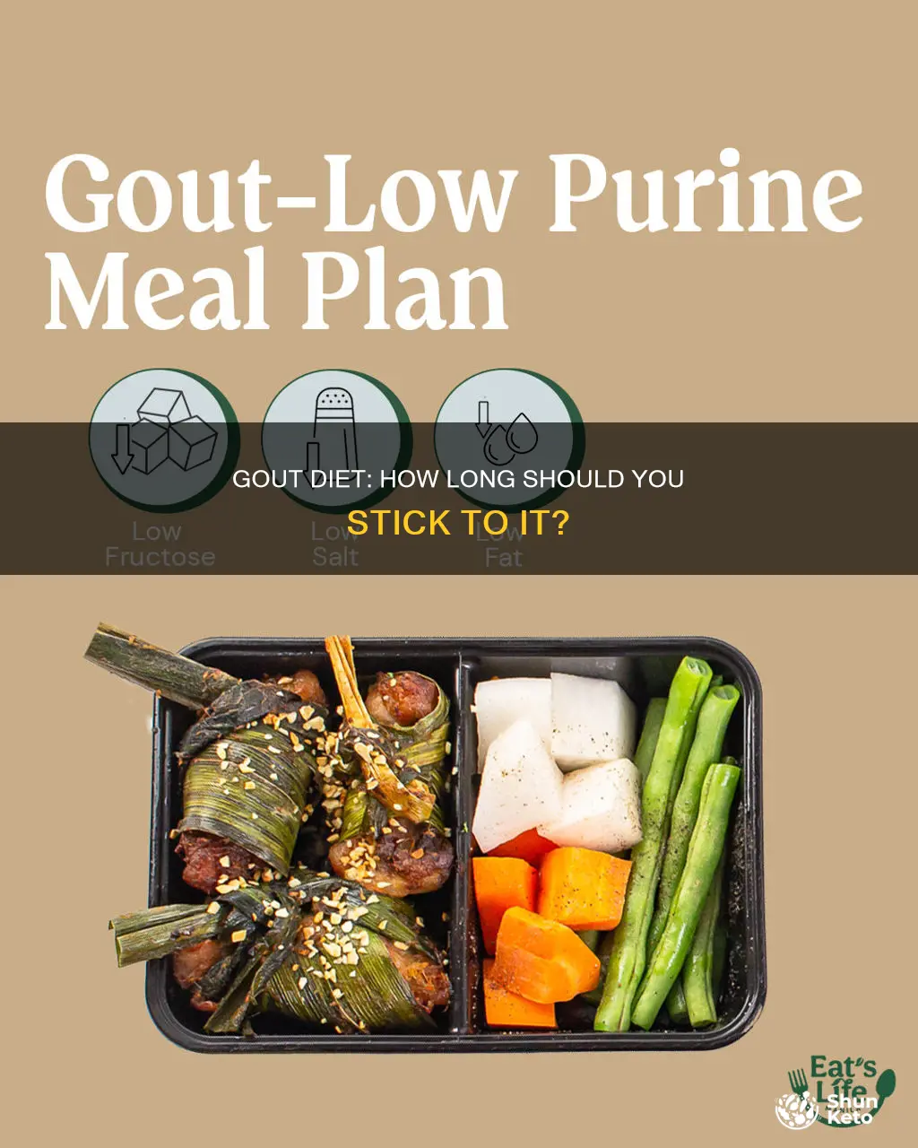 how long should you remain on a gout diet