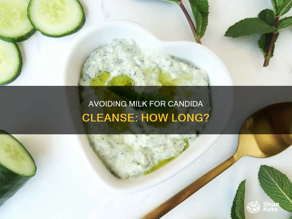 how long to avoid milk during candida cleanse diet