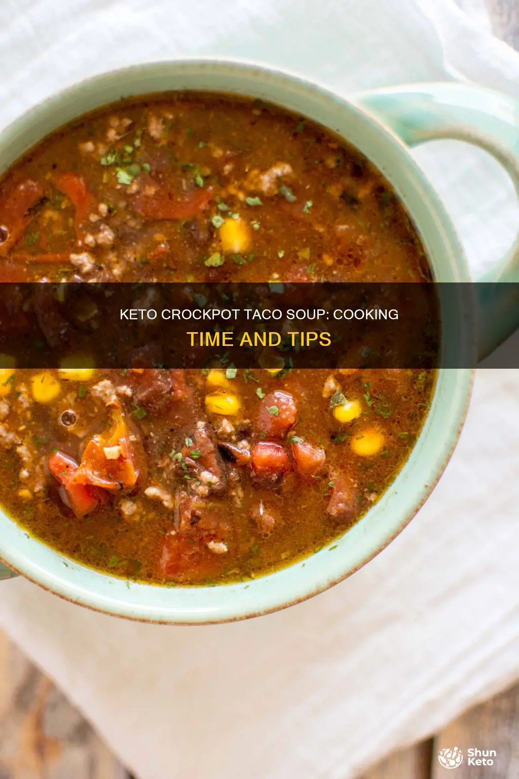 how long to cook keto crockpot taco soup