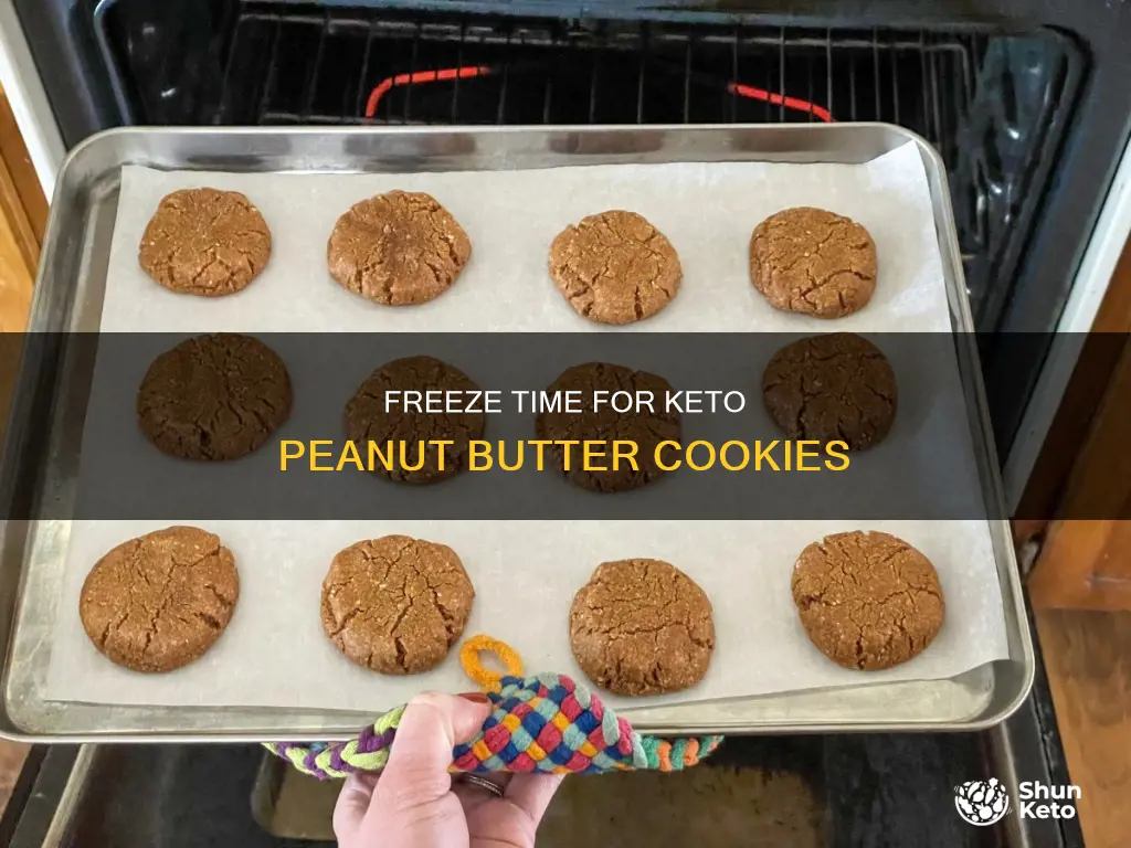 how long to freeze keto peanut butter coconut cookies