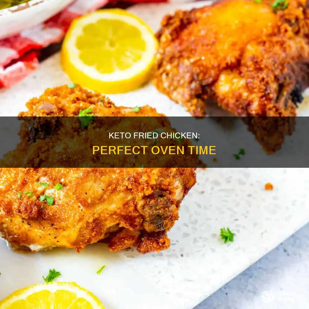 how long to leave keto fried chicken in oven