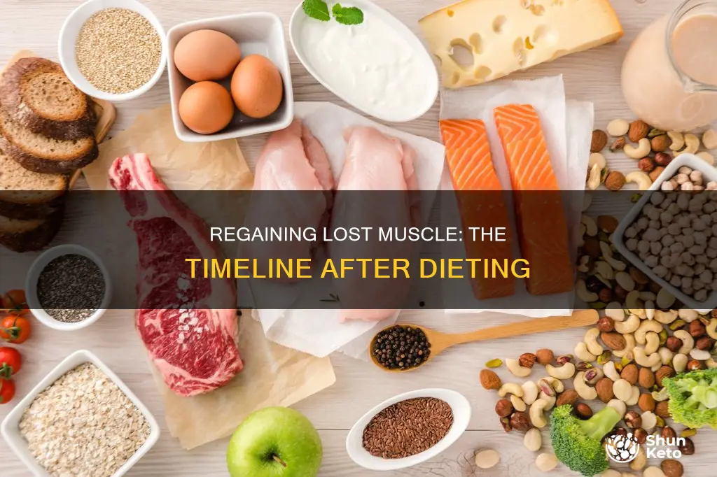 how long to regain lost muscle from dieting