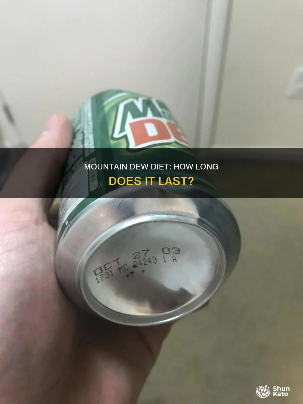 how long until diet mountain dew expires