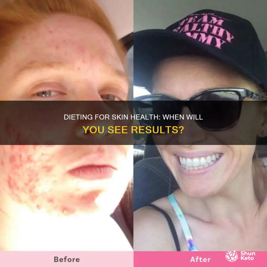 how long until you notice glowing skin from diet