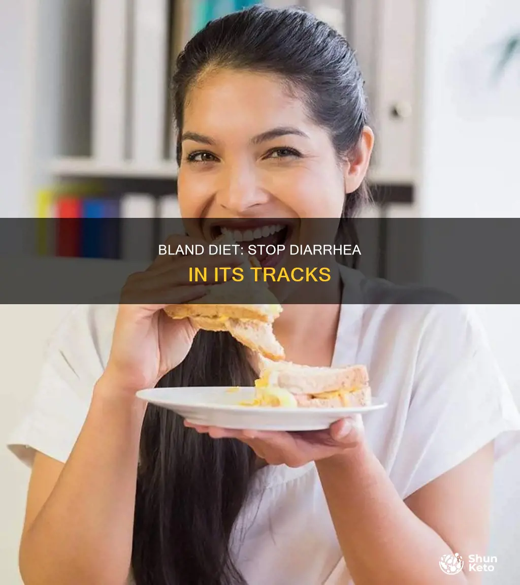 how long will bland diet take to stop diarrhea
