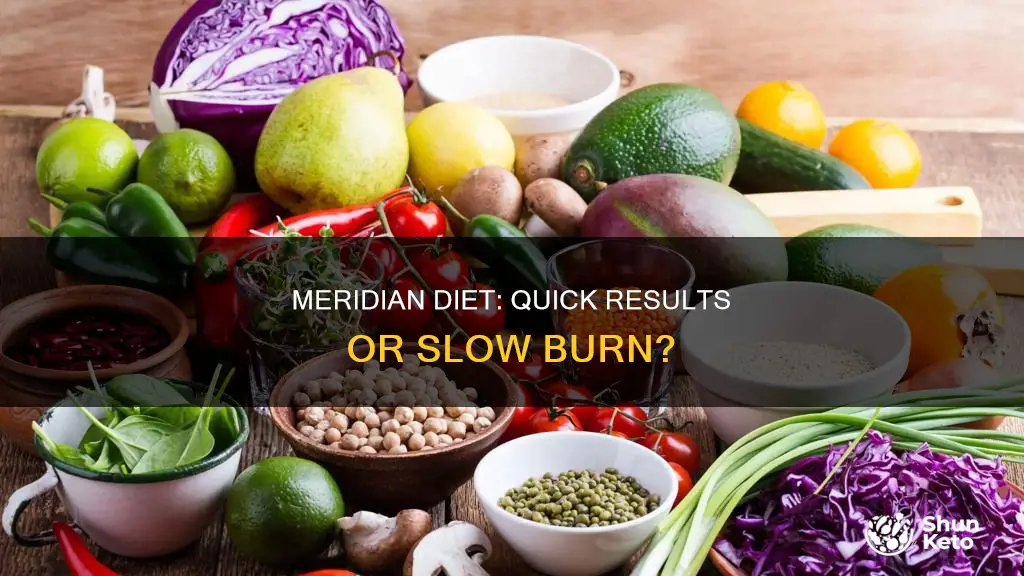 how long will it take for health effects meridian diet