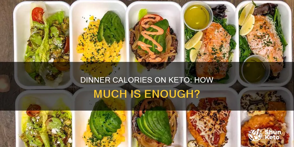 how m any calories should dinner have in keto