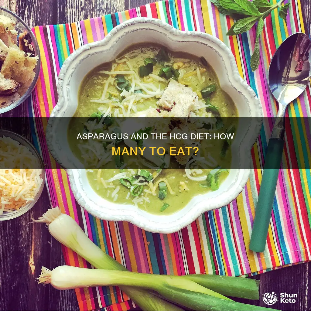 how many asparagus on hcg diet