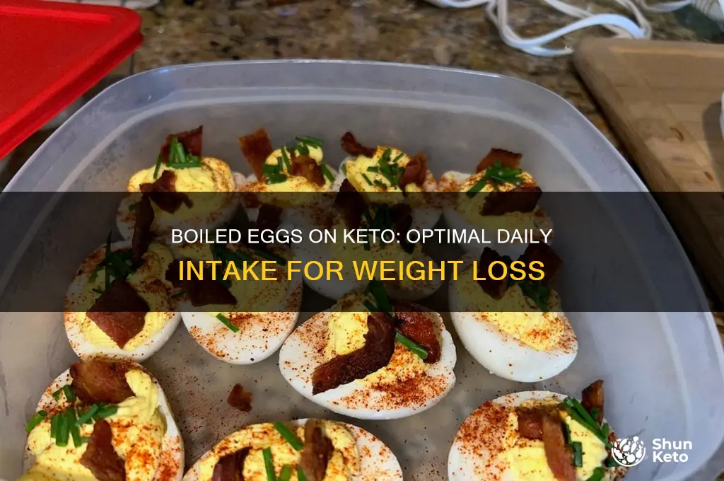 how many boiled eggs on keto diet