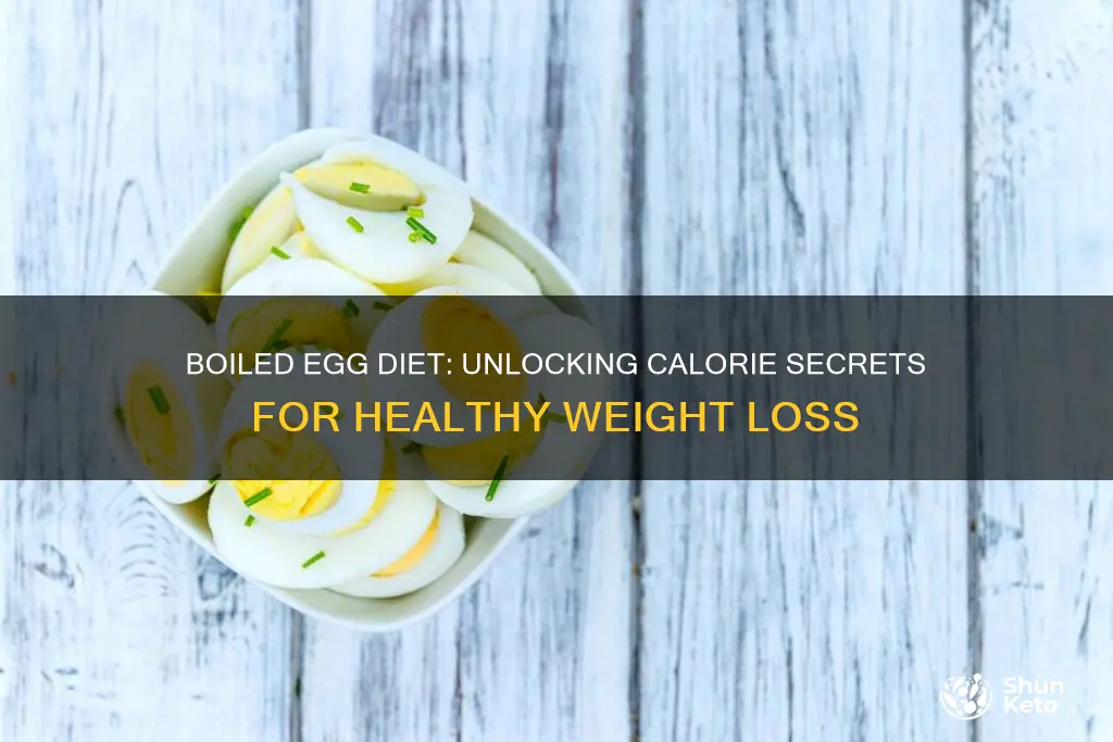 how many calories a day is the boiled egg diet