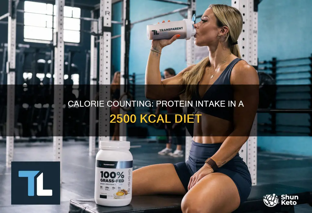 how many calories are consume from protein 2500 kcal diet