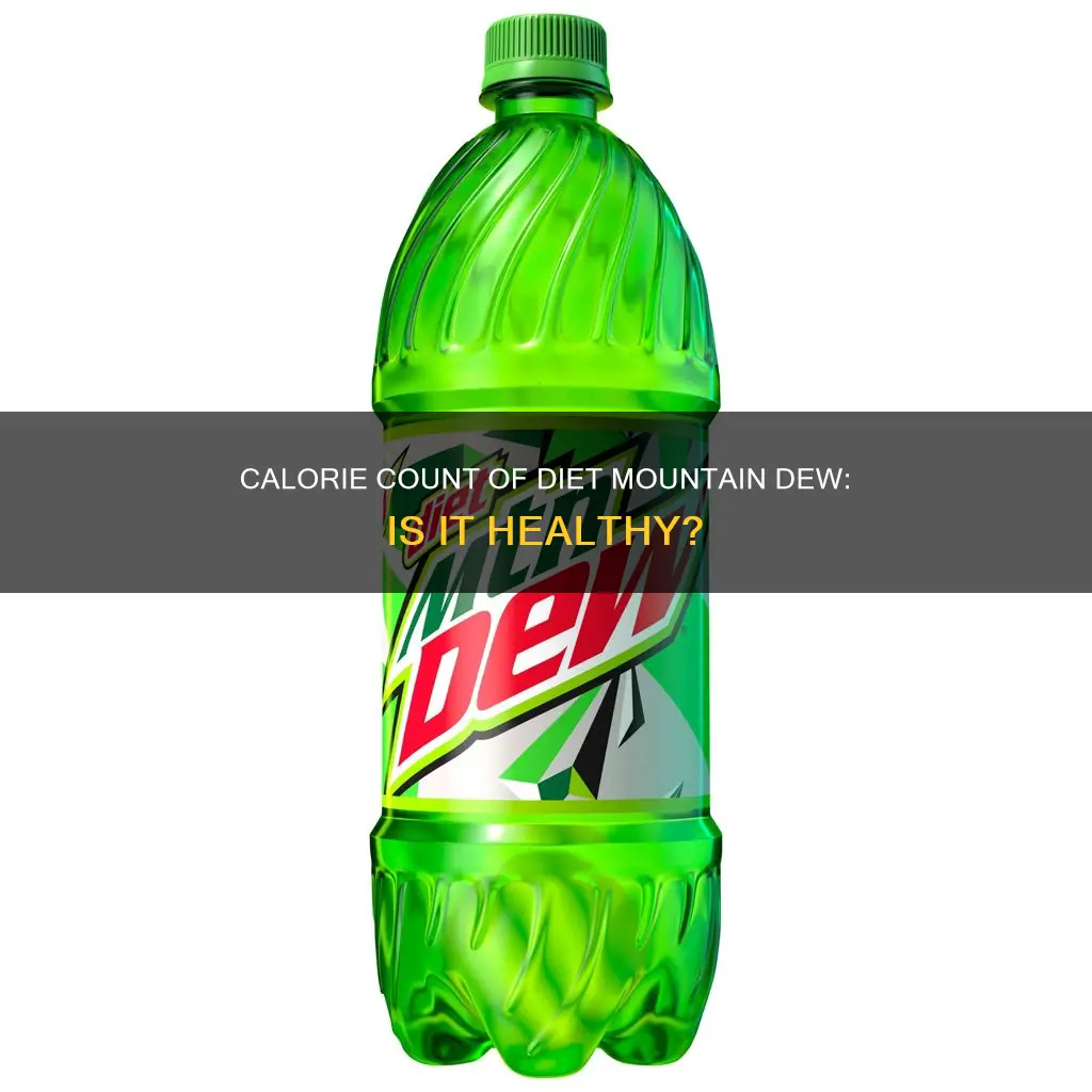 how many calories are in a diet mountain dew