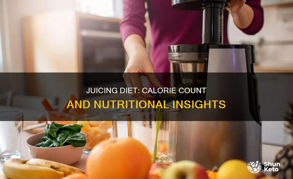 how many calories are in a juicing diet