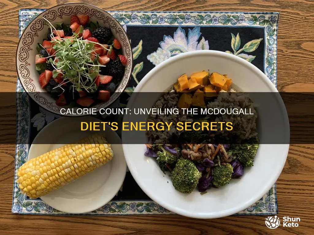 how many calories are in a mcdougall diet