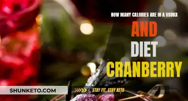 Calories in Vodka with Diet Cranberry: How Many?