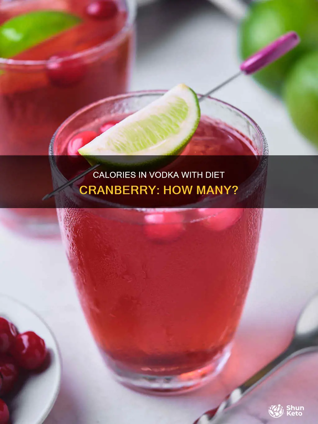 how many calories are in a vodka and diet cranberry