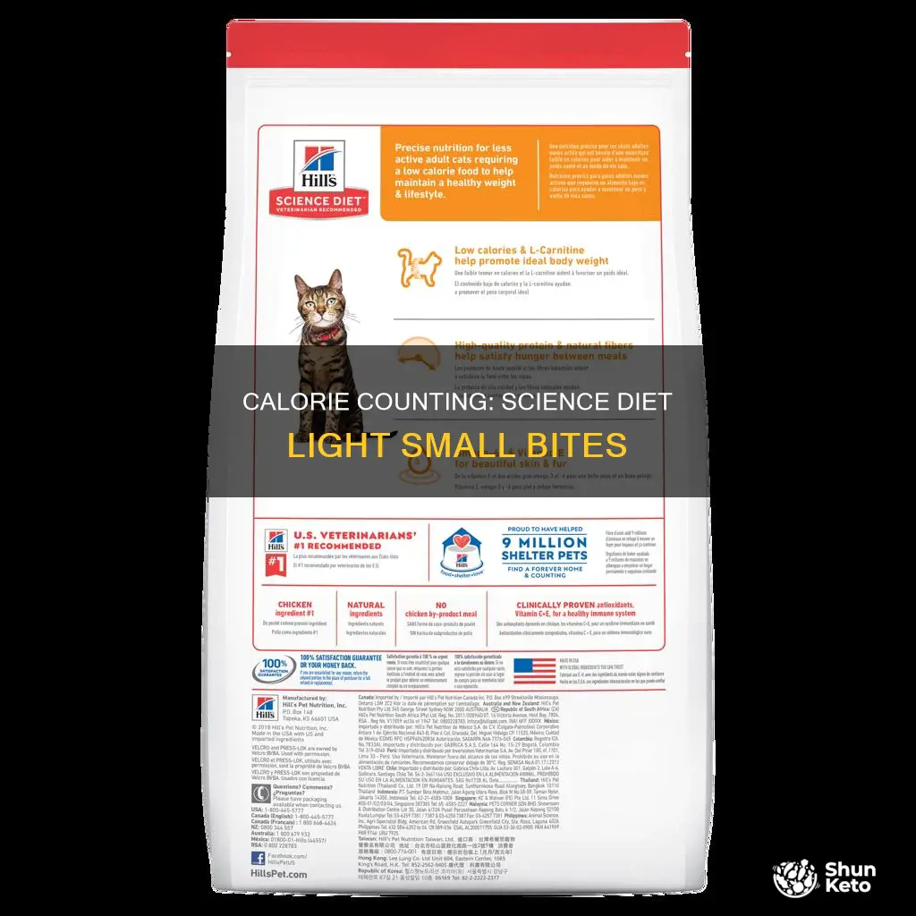 how many calories are in science diet light small bites