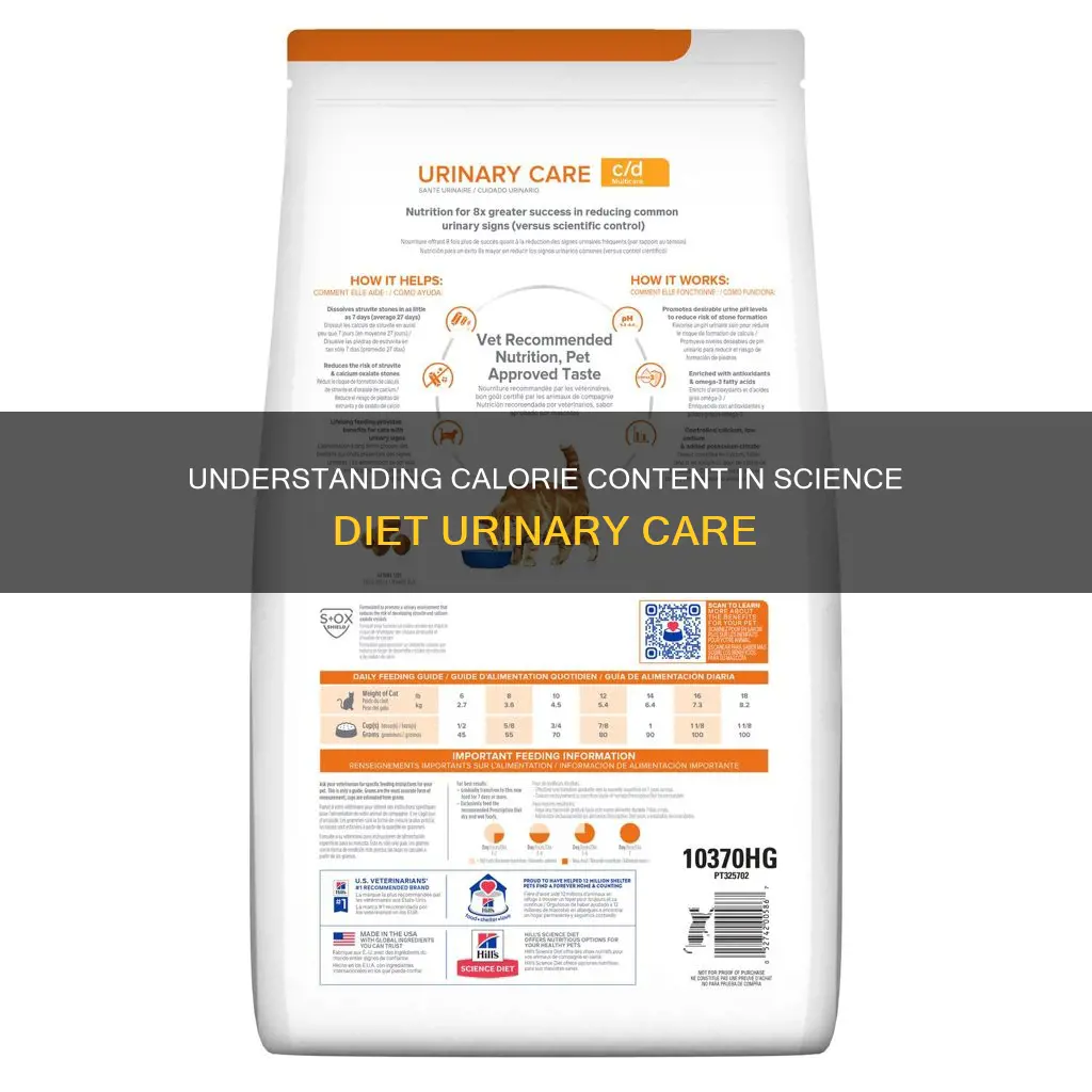 how many calories are in science diet urinary