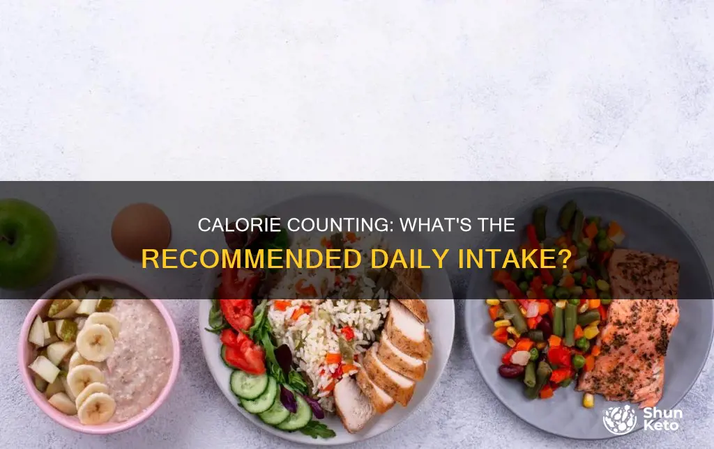 how many calories are recommended in our daily diet