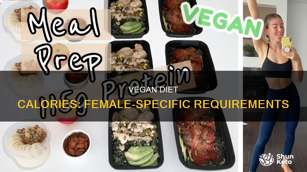 how many calories for a female on a vegan diet