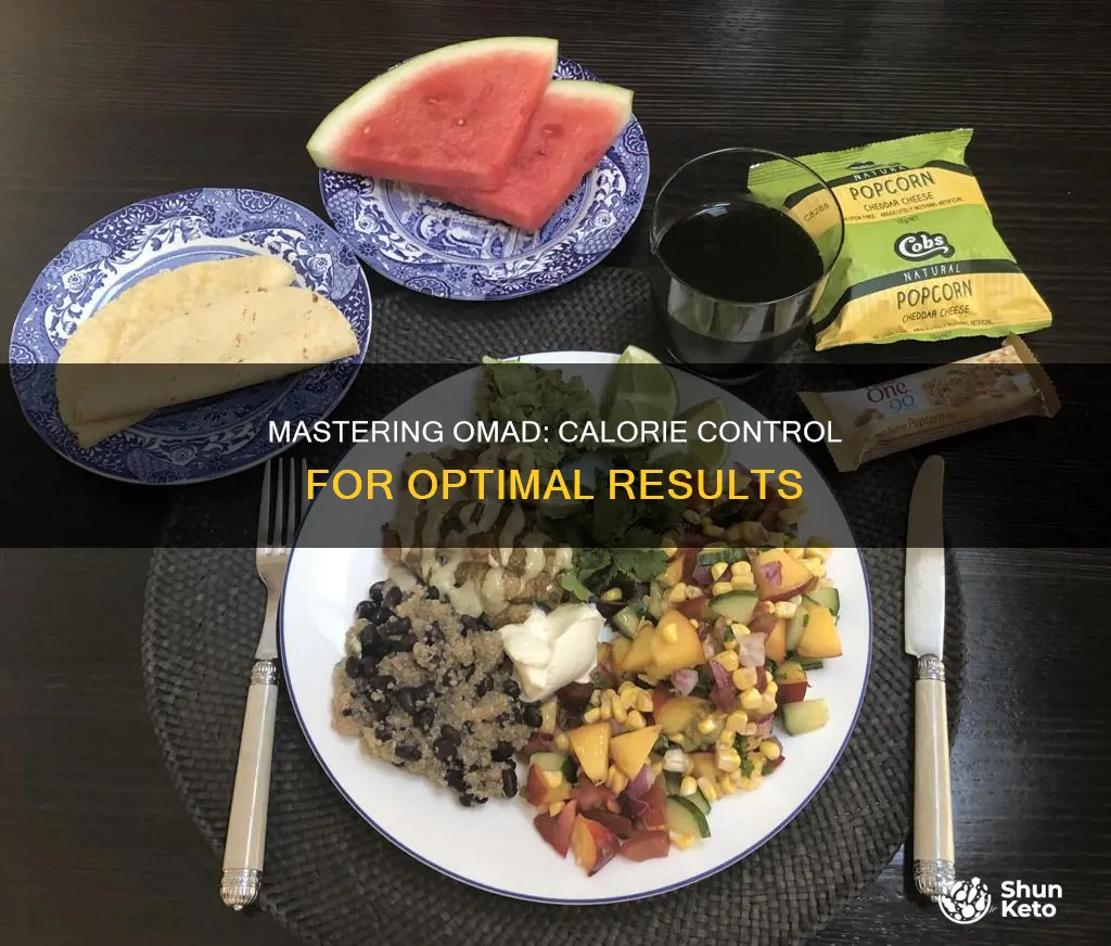 how many calories for omad diet