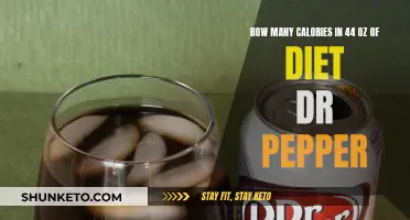 Diet Dr Pepper: Calories in a 44-oz Serving