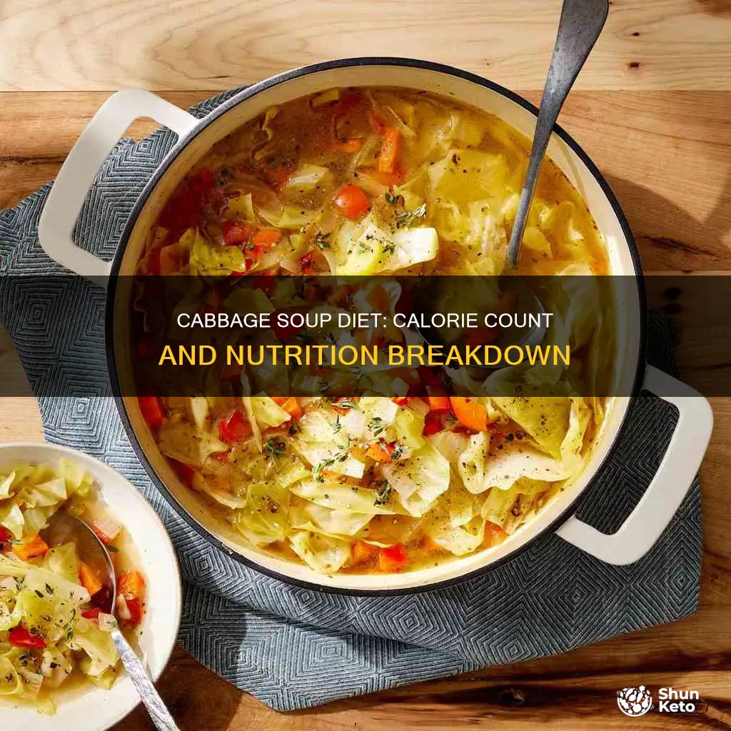 how many calories in 7 day diet cabbage soup