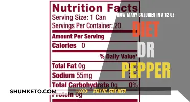 Unveiling the Calorie Count: 12 oz Diet Dr Pepper