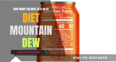 Diet Mountain Dew Calories: 44 Ounces, How Many Calories?