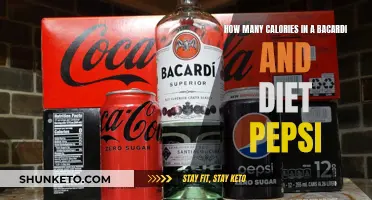 Bacardi and Diet Pepsi: Calorie Count and Nutrition Facts