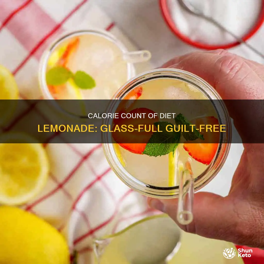 how many calories in a glass of diet lemonade
