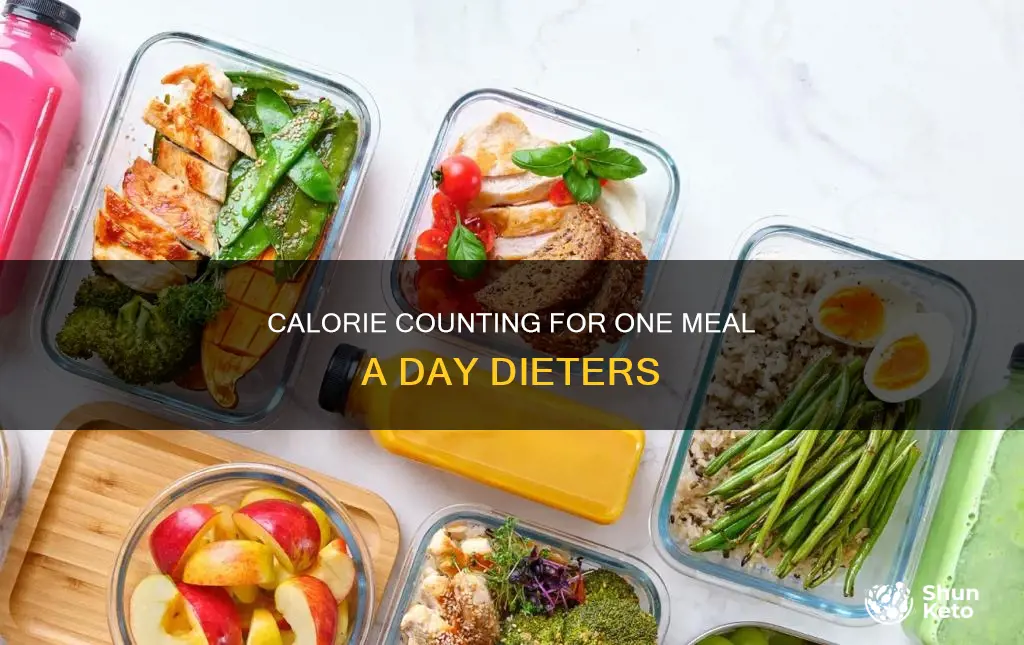 how many calories in a one meal a day diet