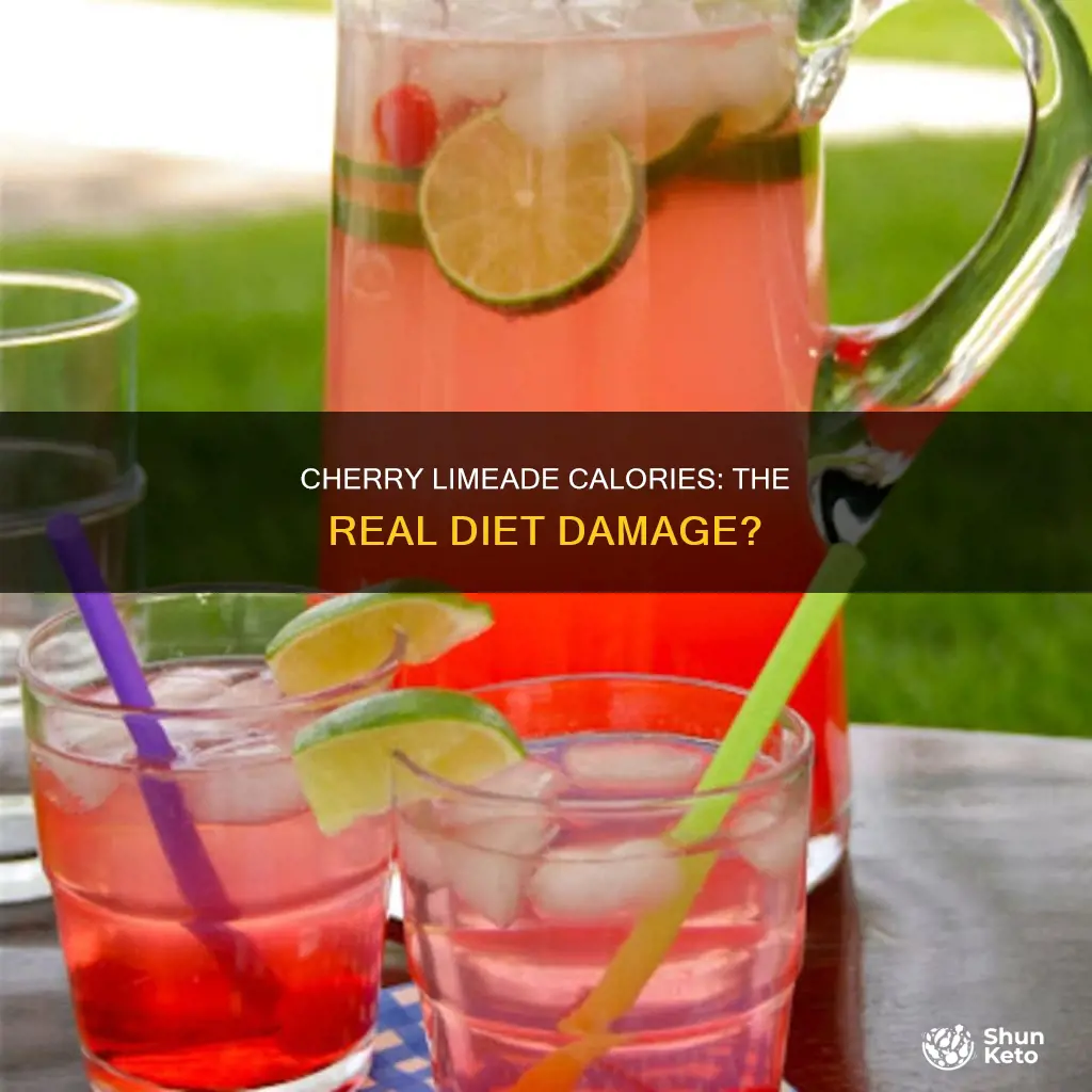 how many calories in a route 44 diet cherry limeade