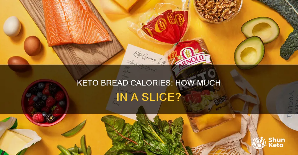 how many calories in a slice of keto bread