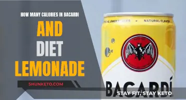 Bacardi and Diet Lemonade: Calorie Count and Nutrition Facts